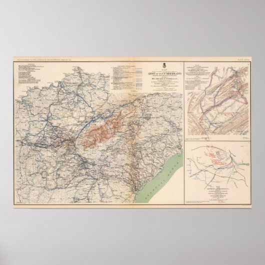 Poster Campagnes de l'Armée du Cumberland (Devant)