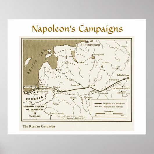 Poster Campagnes Napoléon, Campagne russe (Devant)