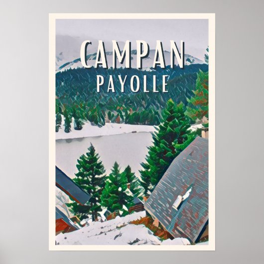 Poster Campan Payolle Station de ski (Devant)