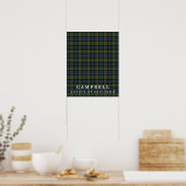 Poster Campbell Colours d'Écosse Tartan (Cuisine)