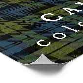 Poster Campbell Colours d'Écosse Tartan (Coin)