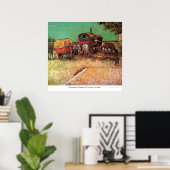 Poster Campement des Tziganes avec caravanes par van Gogh (Bureau à domicile)