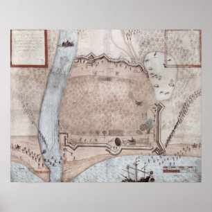 Poster Campement enrichi, Porto Rico