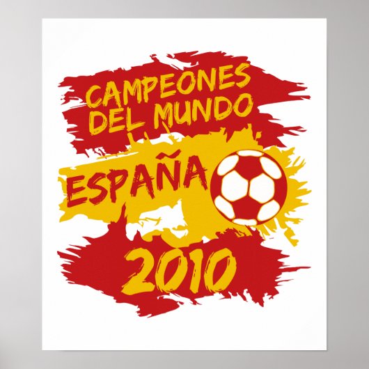 Poster Campeones del Mundo 2010 (Devant)