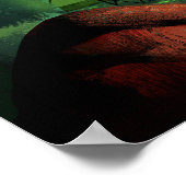 Poster Camper affronte une soucoupe volante en camping. (Coin)