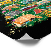 Poster Camper Christmas Tree Véhicules Camping Rving (Coin)