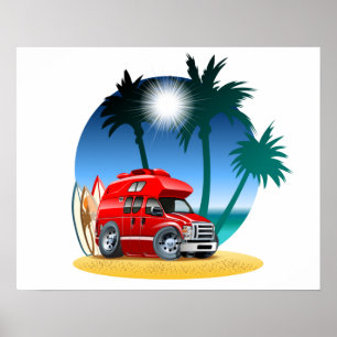 Poster Camper de dessin