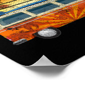 Poster Camper de surf Palm Tree coucher de soleil (Coin)