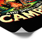 Poster Camper Funny Cute Camng Glamng Campfire Quote Camp (Coin)