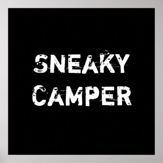 Poster Camper sournois. Gamer (Devant)