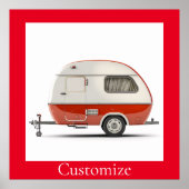 Poster Camper Teardrop Classic Retro Thunder_Cove (Devant)