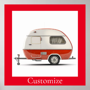 Poster Camper Teardrop Classic Retro Thunder_Cove