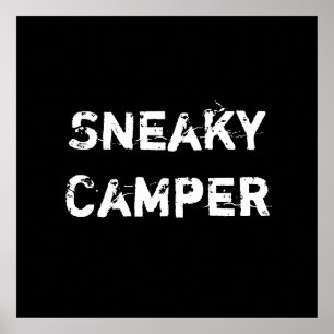 Poster Campeur sournois. Gamer