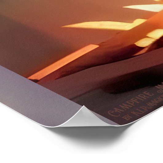 Poster Campfire Magic - AI Imaginaire Art Imprimer Tribal (Coin)