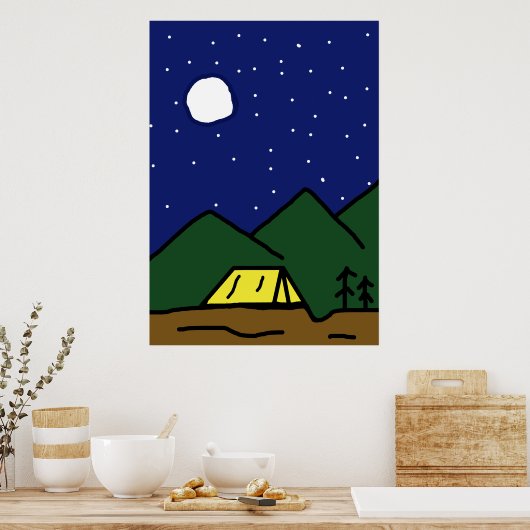 Poster Camping (Cuisine)