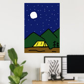 Poster Camping (Bureau à domicile)