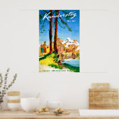 Poster Camping à Kandersteg, Suisse (Cuisine)