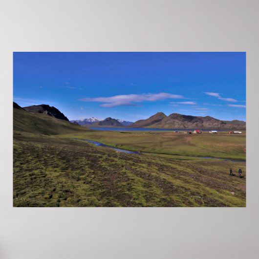 Poster Camping Alftavatn (Devant)