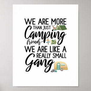 Poster Camping Amis Comme Un Petit Décor De Mur De Gang