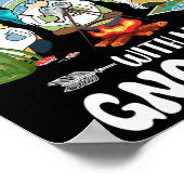 Poster Camping avec mes gnomes drôle de camp de gnomes (Coin)