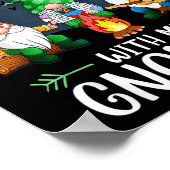 Poster Camping avec mes gnomes drôle de camp de gnomes fe (Coin)