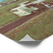 Poster Camping Buxton. Banques extérieures, NC (Coin)