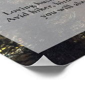 Poster Camping Caravane Célébration de la vie, Photo de f (Coin)