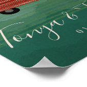 Poster Camping Caravane Vintage Mariage Shower Getaway (Coin)