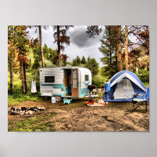 Poster Camping Cardinal Trailer (Devant)