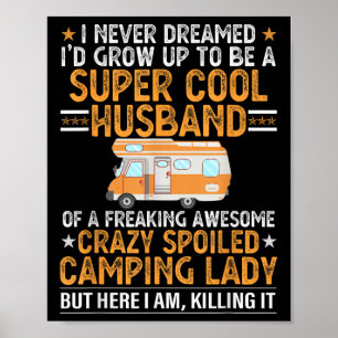 Poster Camping Chemises Hommes Funny Valentines Jour Camp