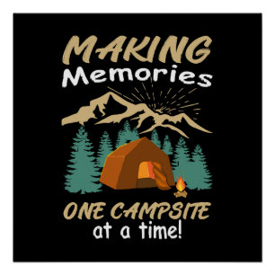 Poster CAMPING Créer des souvenirs