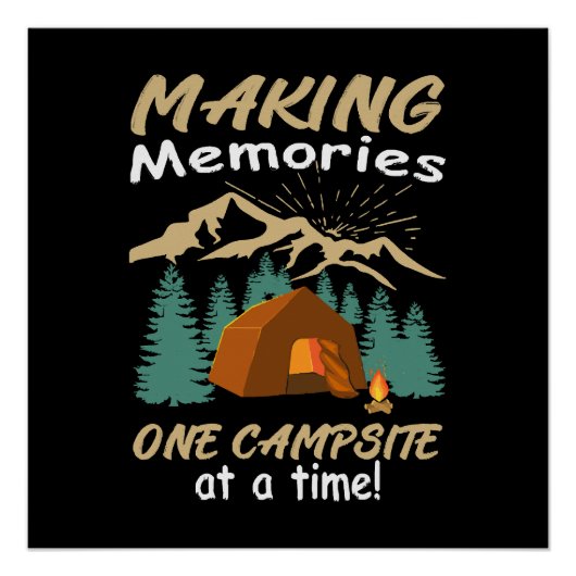 Poster CAMPING Créer des souvenirs (Devant)