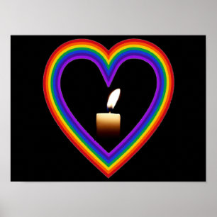 Poster Camping d'affiches;e In A Rainbow