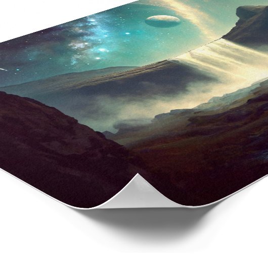 Poster Camping dans l'espace (Coin)