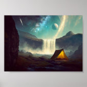Poster Camping dans l'espace (Devant)