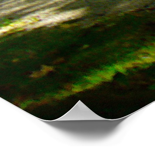 Poster Camping dans un Cabine A-Frame (Coin)