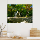 Poster Camping dans un Cabine A-Frame (Cuisine)