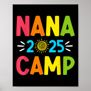 Poster Camping de Nana 2025 Vacances familiales Équipe de