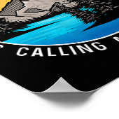 Poster Camping de pêche - Lakeview Jenny Lake (Coin)