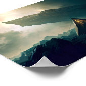 Poster Camping de tentes dans l'espace profond (Coin)