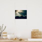 Poster Camping de tentes dans l'espace profond (Cuisine)