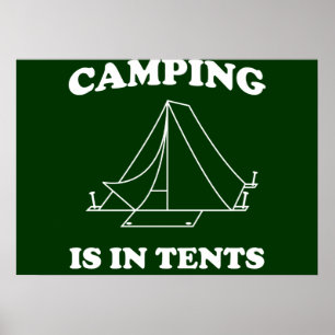 Poster Camping en Tentes