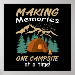 Poster CAMPING Faire des souvenirs