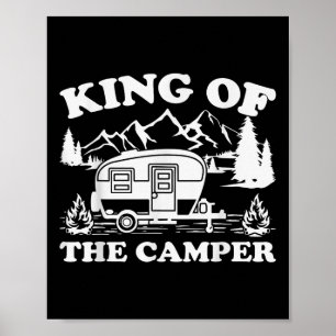 Poster Camping Lover Camper Van King Du Camper
