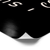 Poster Camping mosquito funny summer camp whimsical black (Coin)