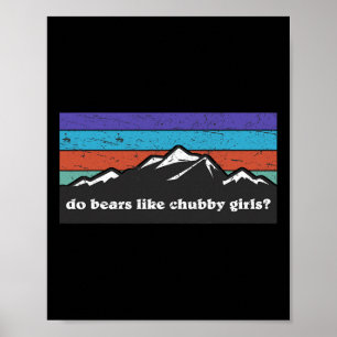 Poster Camping Randonnée Extérieur Montagne, Les ours aim