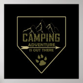 Poster camping rétro (Devant)