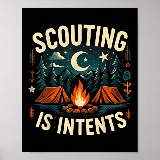 Poster Camping Scouting Est Intérieur Scout Camper (Devant)