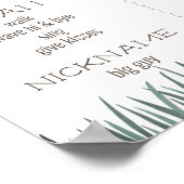 Poster Camping Tente Bear Boy 1er Anniversaire Jalon (Coin)