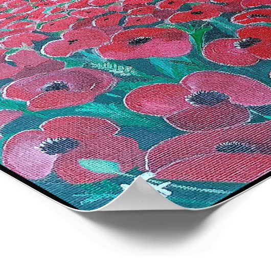 Poster Campo de Amapolas Peinture d'Alfred Fox (Coin)